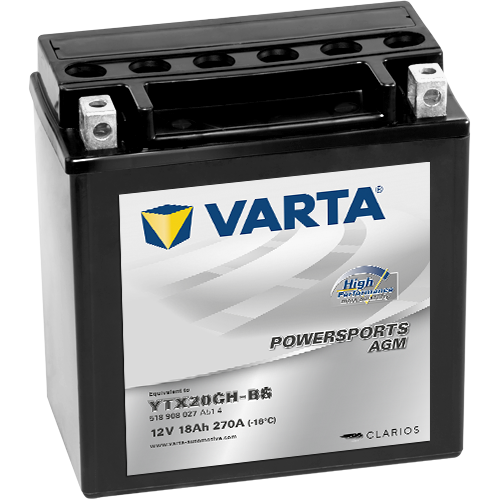 Купить Varta Powersports AGM High Performance 18Ач 270А (YTX20CH-BS)